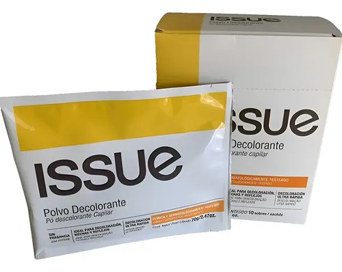 Polvo Decolorante Issue Active Sachet 70gr Caja 10 Unidades
