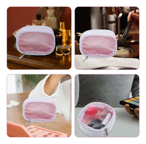 Set De 4 Bolsos De Viaje Para Maquillaje Con Cierre Para Muj