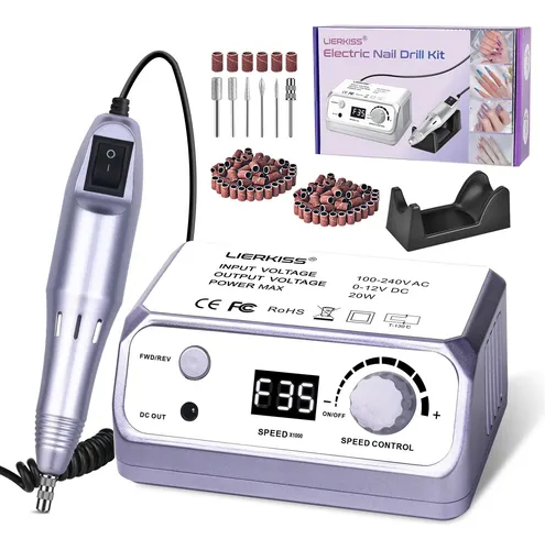 Torno Para Uñas Lierkiss 35000rpm Lima Eléctrica Para Uñas C