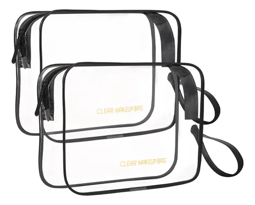 Bolsa De Maquillaje Icaramsy Clear, Paquete De 2 Bolsas De A