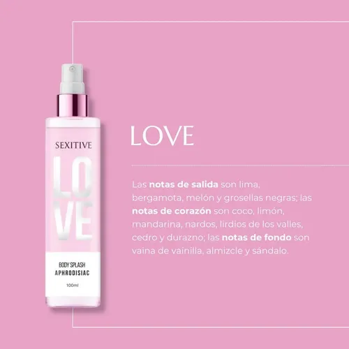 Perfume Body Splash Sexitive Love Aphrodisiac 100ml