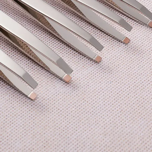 Set De 3 Pinzas Para Cejas, Moldeadoras Y Depiladoras Plateado