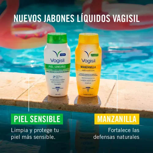 Vagisil Jabon Liquido Intimo Piel Sensible 354ml