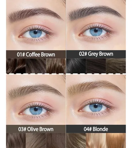 Gel Tintado Para Cejas Coffee Brown 2x, Impermeable, Larga