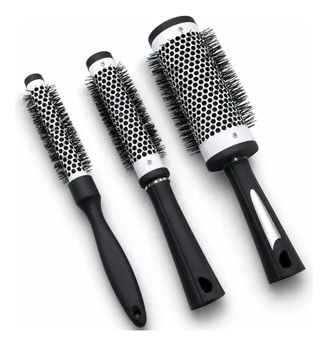 Kit X3 Cepillos Termicos Brushing Profesional Cabello