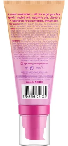 Crema Bronceadora Facial B.tan Addicted To The Glow Con Vita