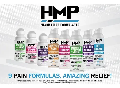 Crema De Cáñamo Hmp Músculos Y Articulaciones 2000mg