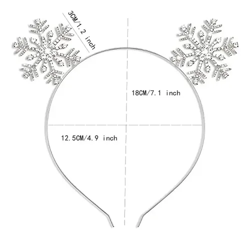 Diadema De Copo De Nieve Para Navidad, Accesorio De Disfraz