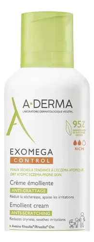 A-derma Exomega Control Crema Emoliente 400ml Piel Atópica