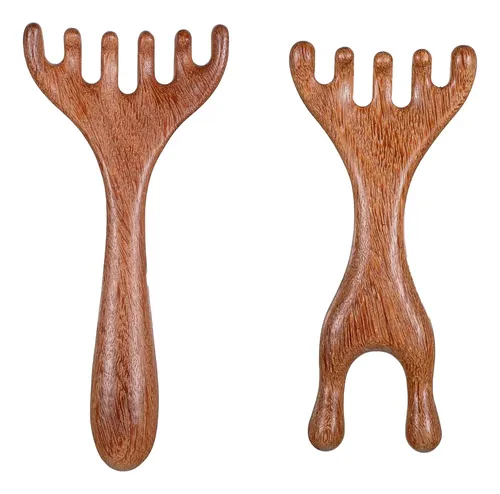 A 2 Wooden Brushes For Hair Massage And Gua Sha A