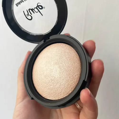 Iluminador Compacto Baked Highlighter Tono Champagne Rude Cosmetics