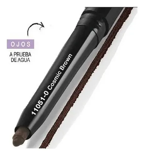 Avon Delineador De Ojos Retractil Glimmerstick Marron 280mg Color Cosmic brown