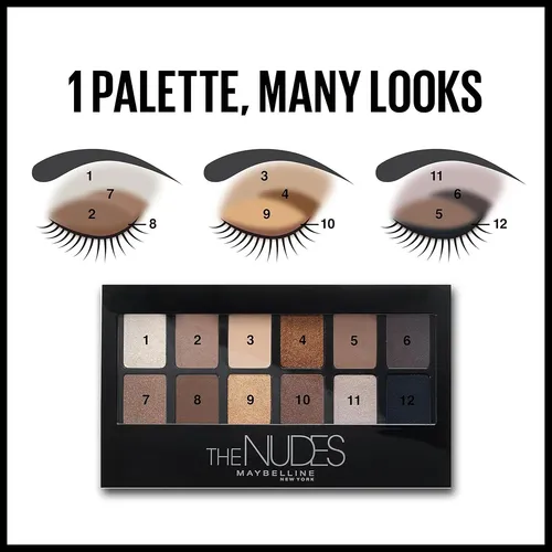 Paleta De Sombras Maybelline The Nudes