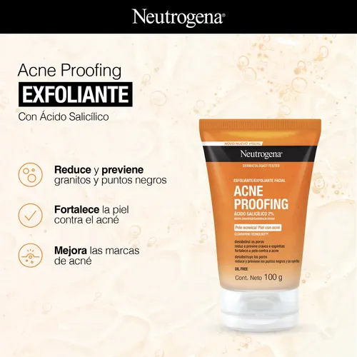 Neutrogena Acné Proofing Exfoliante X100grs