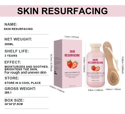 Crema Resurfacing Triple Ácido Con Cepillo 200 Ml