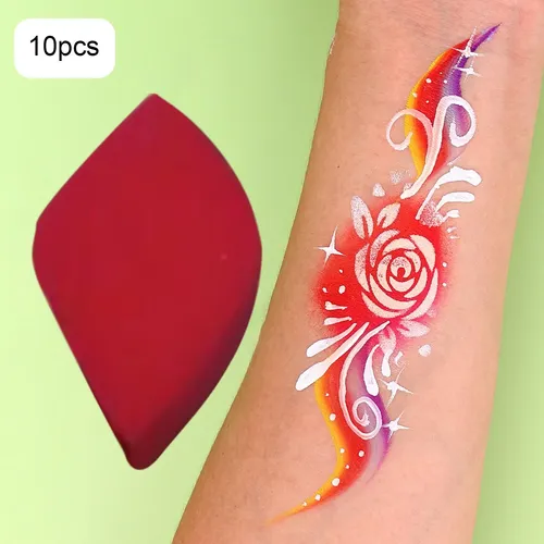 Esponjas De Pintura Facial De Alta Densidad, Bloque Rojo