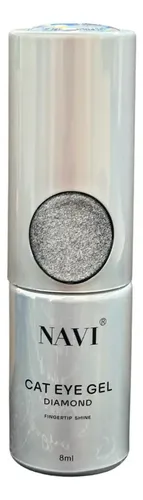 Navi 15ml Gel Diamond Holografico Ojo De Gato 9d Uv/led Color Plateado