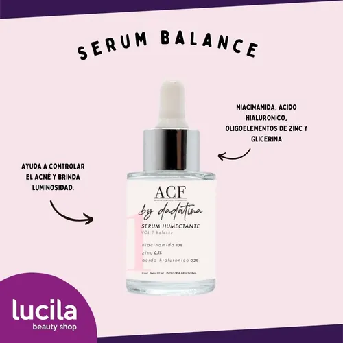 Serum Humectante Ácido Hialurónico Acf By Dadatina