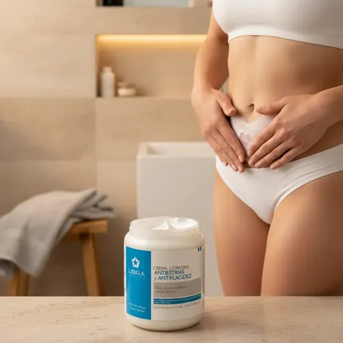 Crema Antiestrias Y Flacidez Libra 1k Gluteos Abdomen Bustos Otro
