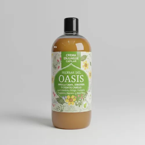 Acondicionador Crema Enjuague Caida Y Caspa Oasis 520 Ml