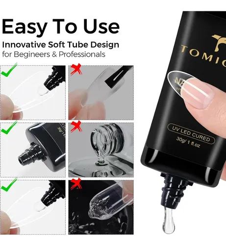 Pega Gel Uv 30 G Tomicca Para Uñas Postizas