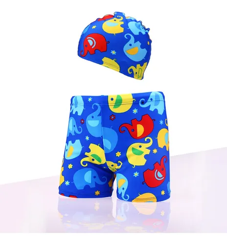 Gorro De Baño Infantil Con Estampado De Verano Con Esquinas