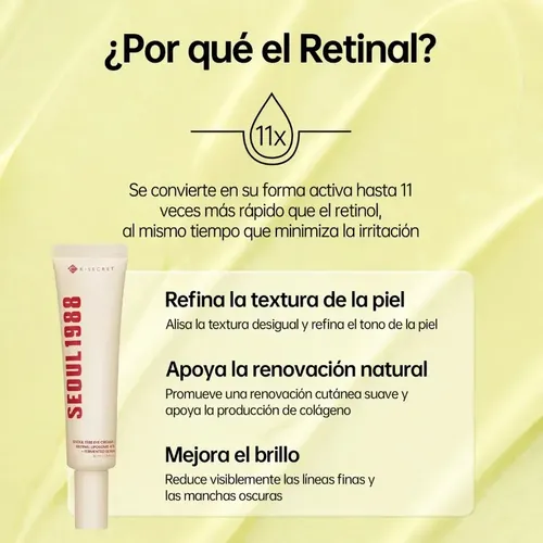 K-secret Seoul 1988 Crema De Ojos Retinal Liposoma 4%  2pc