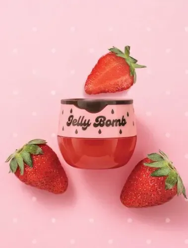 Brillo De Labios Jelly Bomb Hidratante Vegana Frutilla