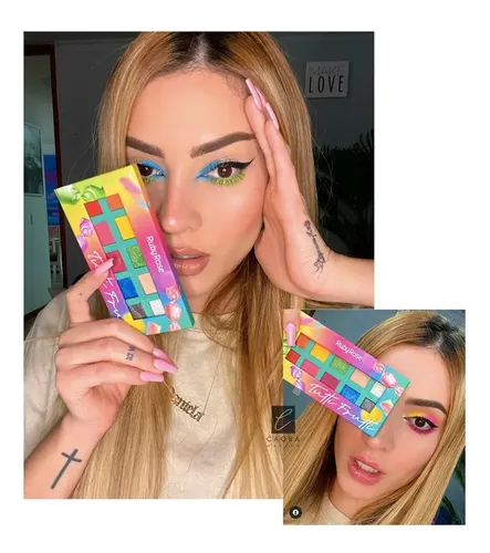 Paleta De Sombras 10 Tonos Tutti Frutti Ruby Rose Original