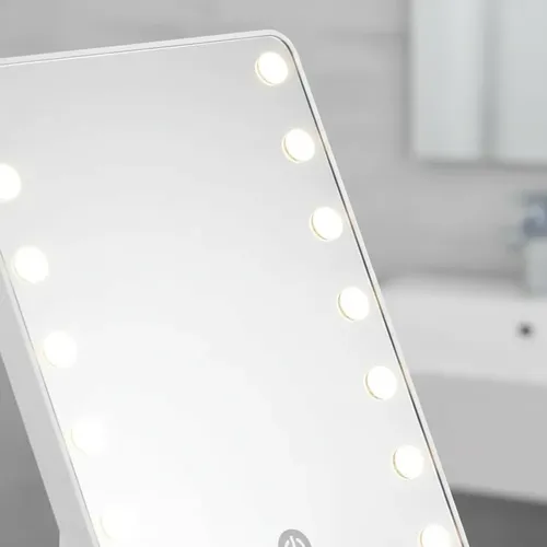 Espejo Con Luz Led Rectangular Maquillaje Cosmetica
