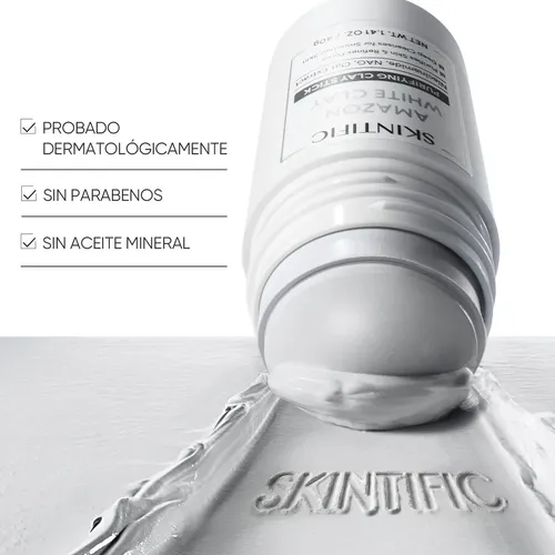 Askintific Mascarilla Facial De Arcilla Blanca En Barra,
