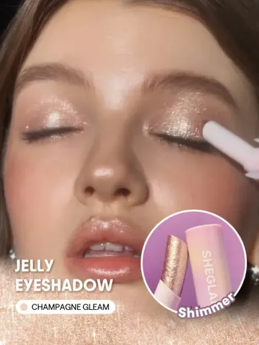 Sheglam Barra De Glaseado Crystal Jelly – Brillo Radiante Tono Del Maquillaje Champagne Gleam