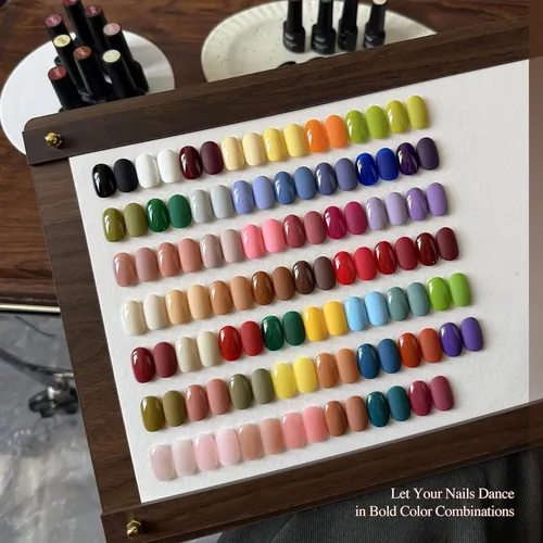 Set 60 Esmaltes Gel Colores Variados Base Y Top Coat