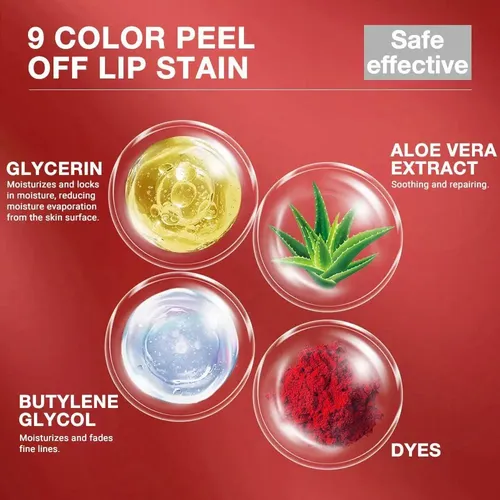 Tinta De Labios Peel Off Evpct 120 Rojo Claro Larga