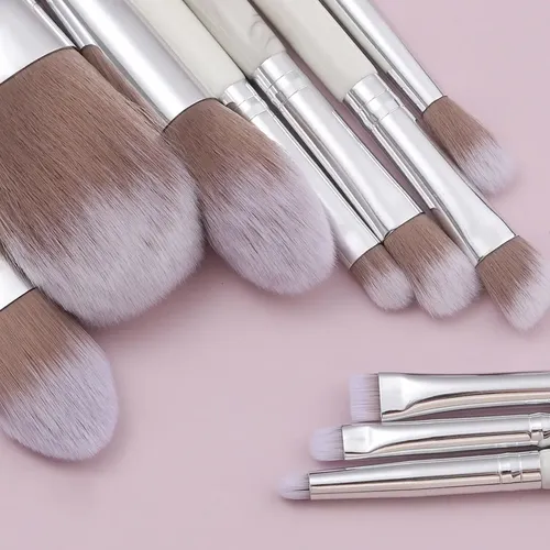Rancai Set De 10brocha De Maquillaje Con Estampado De Mármol