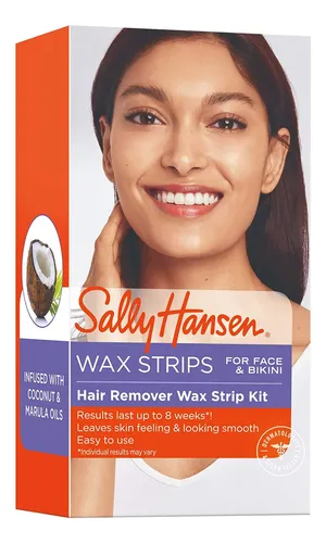 Kit De Tiras De Cera Depilatoria Sally Hansen Para Rostro Y