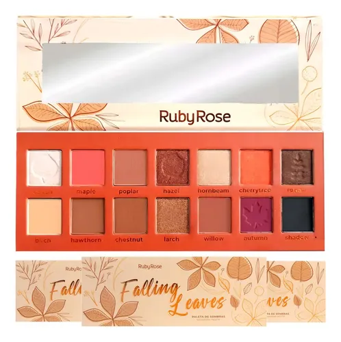 Ruby Rose Paleta 14 Sombras De Ojos Falling Leaves Color
