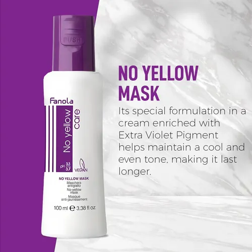 Mascarilla Fanola No Yellow 3.38oz Con Pigmentos Violetas