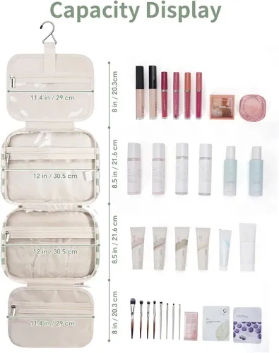 Neceser Colgante Para Mujer, Bolsa De Maquillaje De Viaje Y  Mint Green Checkerboard