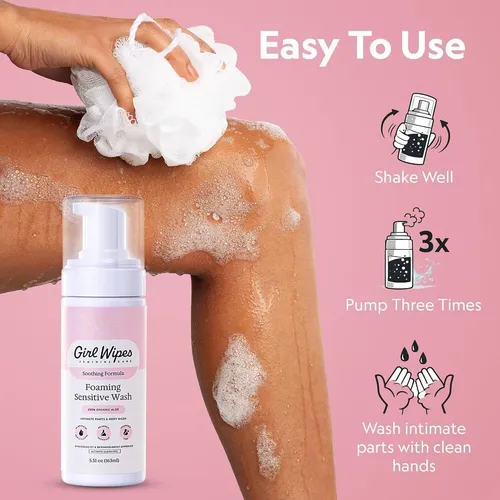 Jabón Íntimo Espumoso 5 Fl Oz Girlwipes Ph 5.5