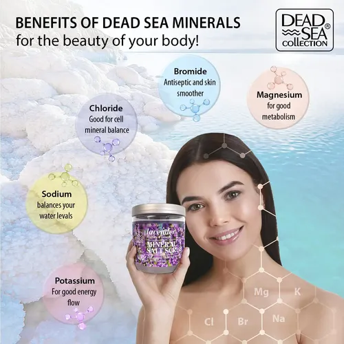 Exfoliante Corporal Dead Sea Collection Con Sal De Lavanda 7