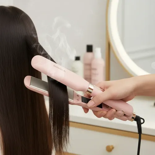 Planchita De Pelo Profesional Onica Alisadora De Cabello Color Rosa