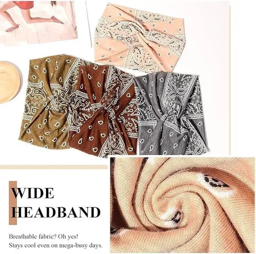 Diadema Moderna Con Estampado Para Cabello