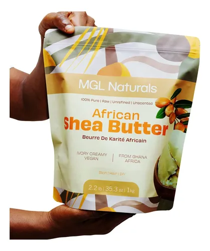 Manteca De Karité Mgl Naturals, Marfil Africano, 1 Kg, 100%