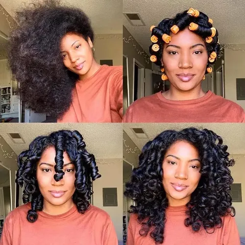 Set 40 Rulos Plásticos Naranja Para Rulos Fríos Cabello
