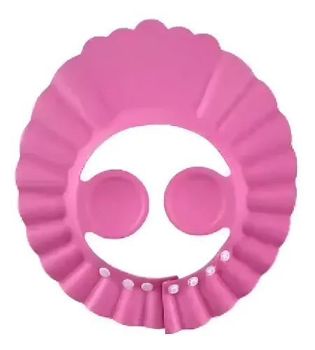 Gorra con visera de baño para bebés y niños, color rosa