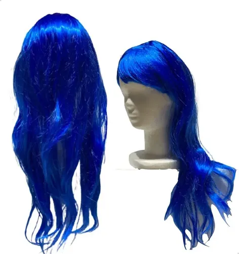 Party Store Lacio largo peluca color azul