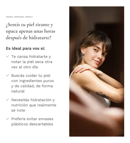 Crema Corporal Hidratante Y Nutritiva Neroli Palta Y Karité