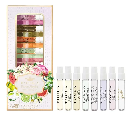 Set De 8 Muestras De Perfume Mini Discovery De Tocca Para Mujer, 1,5 Ml Cada Una, Incluye