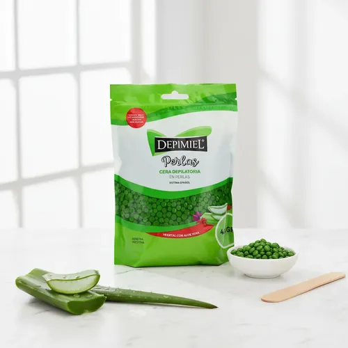 Depimiel Cera Depilar Vegetal Perlas Sistema Español 400 Gr